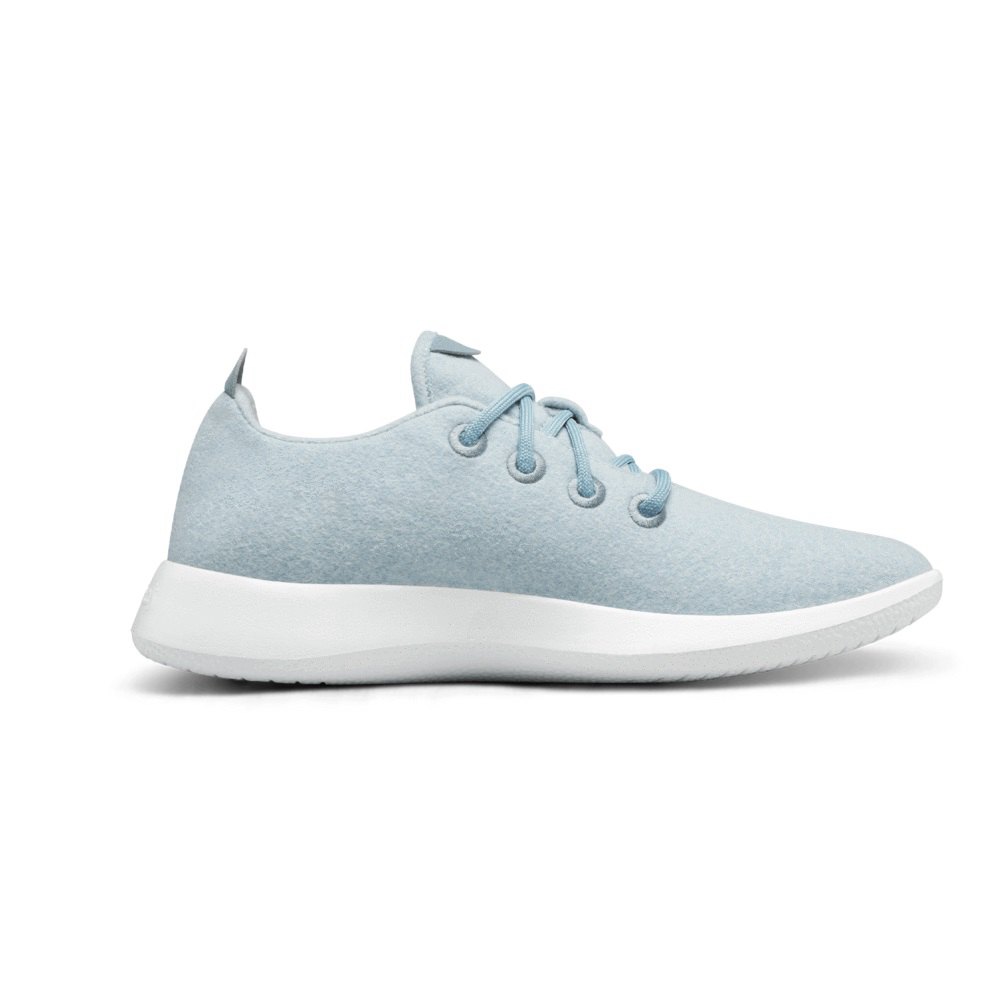 Allbirds Men\'s Wool Runners - Sneakers Blue - EUQ680541